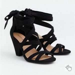 Torrid Ankle Wrap Cone Heel Sandal
